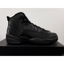 Men's Nike Air Jordan 12 Winterized Running Basketball Shoes Black/Black-Anthracite BQ6851-001