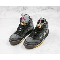Discount Air Jordan 5 x Off White Black From China