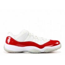 Men's Nike Air Jordan 11 Retro Low Basketball Shoes White/Varsity Red/Black 528895-102