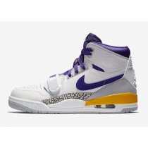 Men's Nike Air Jordan Legacy 312 "Lakers" Basketball Shoes White/Field Purple-Amarillo AV3922-157