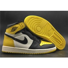 Nike Air Jordan 1 Retro "Yellow Toe" Men's Yellow/Black/White Basketball Shoes AR1020-700