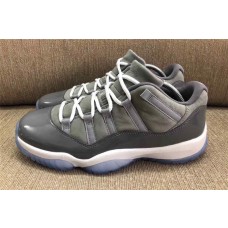 Nike Air Jordan 11 Retro Low "Cool Grey" Men's Medium Grey/Gunsmoke-White Basketball Shoes 528895-003