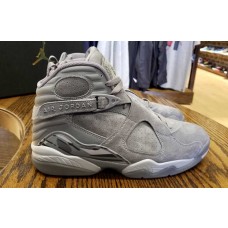 Nike Air Jordan 8 Retro "COOL GREY" Men's Cool Grey/Wolf Grey-Cool Grey Basketball Shoes 305381-014