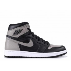 Men's Nike Air Jordan 1 Retro HIGH OG "SHADOW" Basketball Shoes Black/Medium Grey-White 555088-013