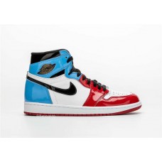 Men's Nike Air Jordan 1 Retro High OG "Fearless" Basketball Shoes White/University Blue-Varsity Red-Black CK5666-100