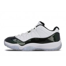 Nike Air Jordan 11 Low "Emerald" Basketball Shoes White/Emerald Rise-Black 528895-145
