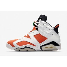 Men's Air Jordan 6 Retro Gatorade "Like Mike" Basketball Shoes Summit White/Black-Team Orange 384664-145