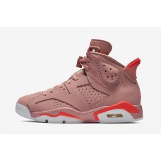 Women's Nike Air Jordan 6 Retro "Aleali May" Basketball Shoes Rust Pink/Bright Crimson CI0550-600