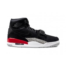 Men's Nike Air Jordan Legacy 312 "Black Suede" Basketball Shoes Black/Fire Red AV3922-060