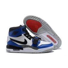 Men's Nike Air Jordan Legacy 312 Basketball Shoes White/Black/Blue AQ4160-104