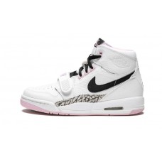 Women's Nike Air Jordan Legacy 312 Basketball Shoes White/Black/Pink Foam AT4040-106