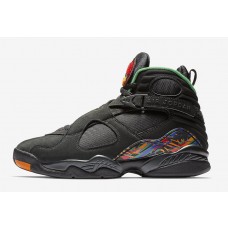 Men's Nike Air Jordan 8 Tinker "Air Raid" Basketball Shoes Black/Light Concord-Aloe Verde-University Red 305381-004