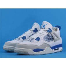Nike Air Jordan 4 Retro OG Military Blue Men's OFF WHITE/MILITARY BLUE Basketball Shoes