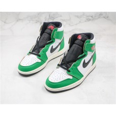 Cheap Air Jordan 1 Retro High OG WMNS Lucky Green Basketball Shoes