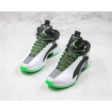 Air Jordan 35 DNA Shoes White Black Green