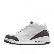Nike Air Jordan 3 Retro Mocha Men's White/Chrome-Dark Mocha Basketball Shoes 136064-122