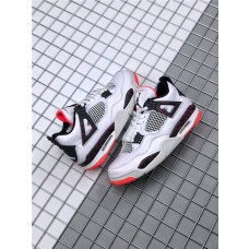 Men's Nike Air Jordan 4 "Pale Citron" Basketball Shoes White/Black-Light Crimson-Pale Citron 308497-116