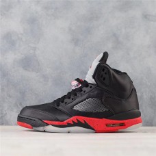 Men's Nike Air Jordan 5 "Bred" Basketball Shoes Black/University Red 136027-006