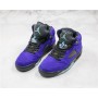 Nike Air Jordan 5 Retro Alternate Grape Basketball Shoes Grape Ice/Black-Clear-New Emerald 136027-500