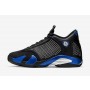 Men's Supreme x Nike Air Jordan 14 Retro Basketball Shoes Black/Varsity Royal-Chrome BV7630-004
