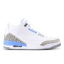 Men's Nike Air Jordan 3 Retro "UNC" Basketball Shoes White/Valor Blue-Tech Grey CT8532-104