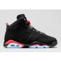 Men's Nike Air Jordan 6 Basketball Shoes Black/Infrared 23-Black 384665-023