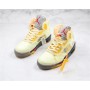 Cheap OFF-WHITE x Air Jordan 5 Sail Basketball Shoes For Sale